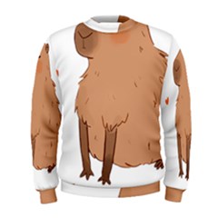 Capybara T- Shirt Cute Capybara Illustration T- Shirt (3) Yoga Reflexion Pose T- Shirtyoga Reflexion Pose T- Shirt Men s Sweatshirt by hizuto