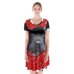 Black Hole T- Shirt Planet Eater Colour T- Shirt Short Sleeve V-neck Flare Dress by EnriqueJohnson