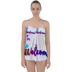 Arts Babydoll Tankini Top by Internationalstore
