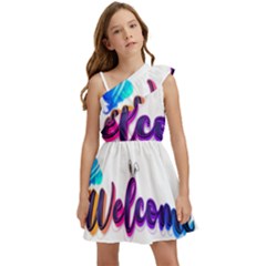 Arts Kids  One Shoulder Party Dress by Internationalstore