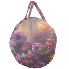 Floral Blossoms  Giant Round Zipper Tote by Internationalstore