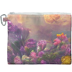 Floral Blossoms  Canvas Cosmetic Bag (xxxl) by Internationalstore