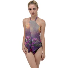 Floral Blossoms  Go With The Flow One Piece Swimsuit by Internationalstore