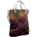 Floral Blossoms  Canvas Messenger Bag View2