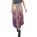 Floral Blossoms  Velour Split Maxi Skirt View1