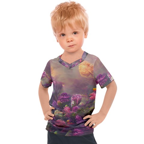 Floral Blossoms  Kids  Sports T-shirt by Internationalstore