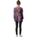 Floral Blossoms  Kids  V Neck Casual Top View2