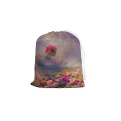 Floral Blossoms  Drawstring Pouch (small) by Internationalstore