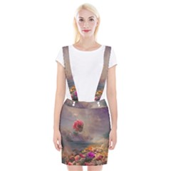 Floral Blossoms  Braces Suspender Skirt by Internationalstore