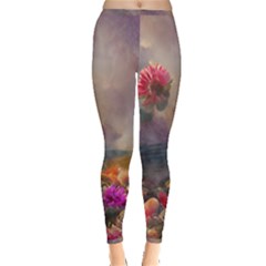 Floral Blossoms  Inside Out Leggings by Internationalstore