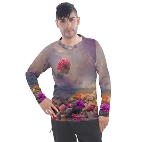 Floral Blossoms  Men s Pique Long Sleeve T-shirt by Internationalstore