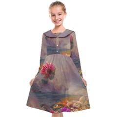 Floral Blossoms  Kids  Midi Sailor Dress by Internationalstore