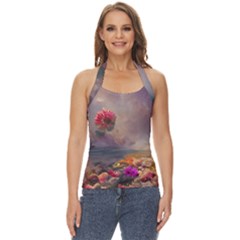 Floral Blossoms  Basic Halter Top by Internationalstore