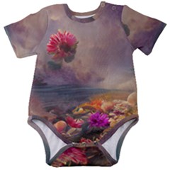 Floral Blossoms  Baby Short Sleeve Bodysuit by Internationalstore