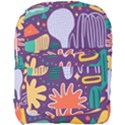 Colorful Shapes On A Purple Background Full Print Backpack View1