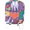 Colorful Shapes On A Purple Background Full Print Backpack View2