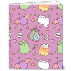 Pusheen Cat 8  X 10  Softcover Notebook by Pakjumat