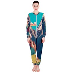 Mountain Mount Fuji Onepiece Jumpsuit (ladies) by Pakjumat