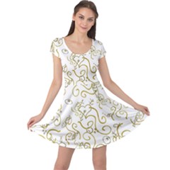 Fish Sea Ocean Algae Underwater Cap Sleeve Dress by Pakjumat
