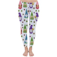 Gnomes Seamless Fantasy Pattern Classic Winter Leggings by Pakjumat