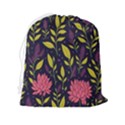Flower Pattern Design Drawstring Pouch (2XL) View2