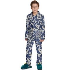 Bird Animal Animal Background Kids  Long Sleeve Velvet Pajamas Set by Pakjumat