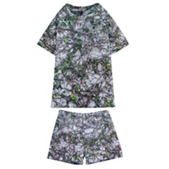 Climbing Plant At Outdoor Wall Kids  Swim T-shirt And Shorts Set by dflcprintsclothing
