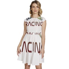 Drone Racing Gift T- Shirt Distressed F P V Drone Racing Drone Racer Pilot Pattern T- Shirt (1) Cap Sleeve High Waist Dress by ZUXUMI
