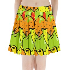 Fruit Food Wallpaper Pleated Mini Skirt by Dutashop