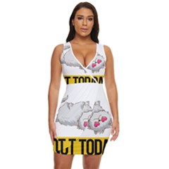 Persian Cat T-shirtnope Not Today Persian Cat 01 T-shirt Draped Bodycon Dress by EnriqueJohnson