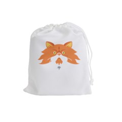 Persian Cat T-shirtwhite Look Calm Persian Cat 04 T-shirt Drawstring Pouch (large) by EnriqueJohnson