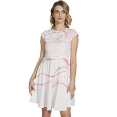 Funny Momments T- Shirt I Walk Around Like Everything’s Fine, But Deep Down, Inside My Shoe, My Sock Cap Sleeve High Waist Dress by ZUXUMI