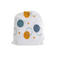 Abstract Circle Pastel Pattern T- Shirt Abstract Circle Pastel Pattern T- Shirt Drawstring Pouch (large) by EnriqueJohnson