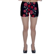 Pattern Flowers Design Nature Skinny Shorts by Pakjumat