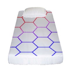 Abstract T- Shirt Honeycomb Pattern T- Shirt Fitted Sheet (single Size) by EnriqueJohnson
