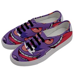 Purple Funny Monster Men s Classic Low Top Sneakers by Sarkoni