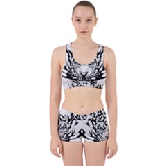 White And Black Tiger Work It Out Gym Set by Sarkoni