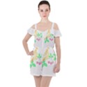 Bird Lover T- Shirtbird T- Shirt (26) Ruffle Cut Out Chiffon Playsuit View1