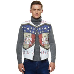 Trump 2024 The Final Battle Men s Button Up Puffer Vest	 by 13stars
