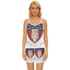 Trump 2024 The Final Battle Satin Pajama Short Set by 13stars