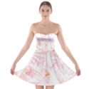 Botanical T- Shirt Botanical Birds Tropical T- Shirt Strapless Bra Top Dress View1