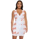 Dog And Cat Lover Pattern T- Shirtdog And Cat Lover Pattern T- Shirt Draped Bodycon Dress View1