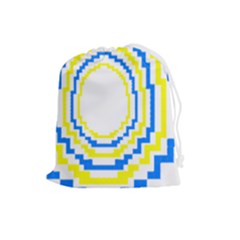 Easter Eggs T- Shirt Easter Eggs Pattern T- Shirt Drawstring Pouch (large) by EnriqueJohnson