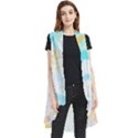 Fashion T- Shirt Fashion Tropical Pattern T- Shirt Sleeveless Chiffon Waistcoat Shirt View1