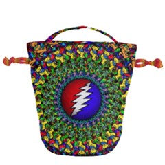 Grateful Dead Drawstring Bucket Bag by Sarkoni