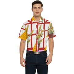 Cat Pet Ginger Art Animal Cartoon Men s Short Sleeve Pocket Shirt  by uniart180623