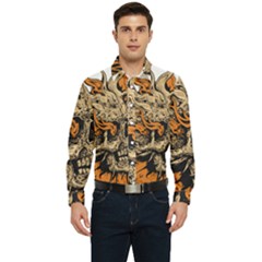 Human Skull  Skull Art Skeleton Illustration Men s Long Sleeve  Shirt by uniart180623