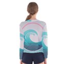 Tidal Wave Ocean Sea Tsunami Wave Minimalist Women s Long Sleeve T-Shirt View2
