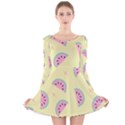 Watermelon Wallpapers  Creative Illustration And Patterns Long Sleeve Velvet Skater Dress View1