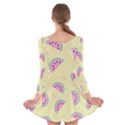 Watermelon Wallpapers  Creative Illustration And Patterns Long Sleeve Velvet Skater Dress View2